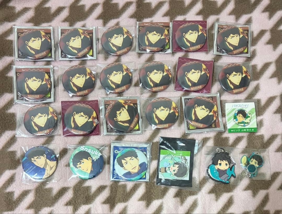 Free! エンディング ED缶バッジ 山崎宗介
