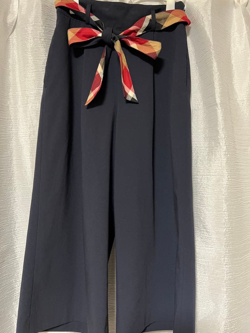 BLUE LABEL CRESTBRIGEブルーレーベル ワイドパンツ38美品