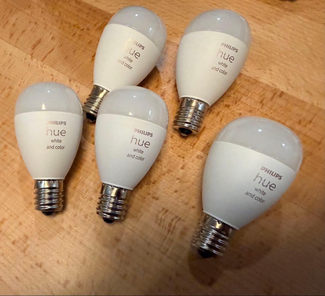 PHILIPS Hue フルカラー E17 電球 5個セット