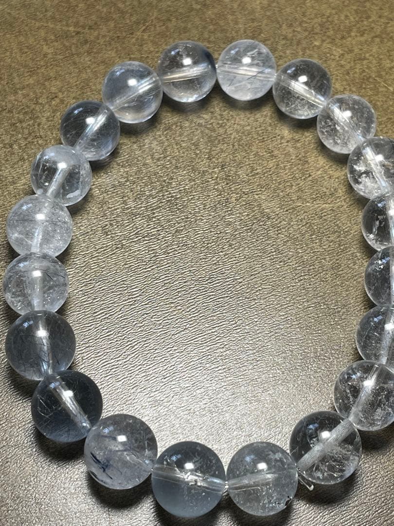 超希少！！ブルーサゲニティックルチルクォーツ9.8㎜新品未使用）高品質ブルー針