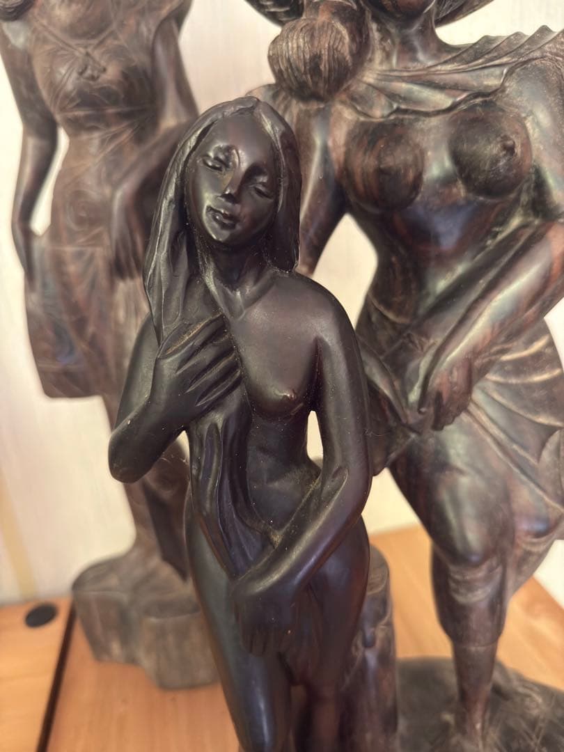 アジア雑貨　インド　置物　神様　レトロ雑貨　木彫り　仏　セット売　ヴィンテージ