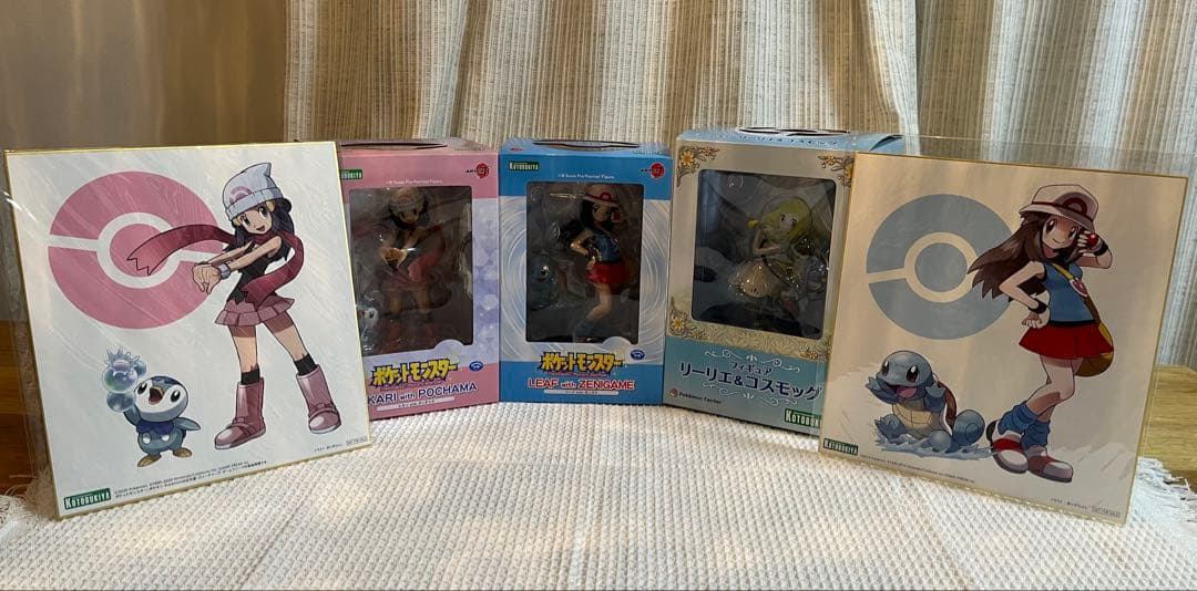 ARTFX J ポケットモンスター　リーフ withゼニガメ　ヒカリ　リーリエ