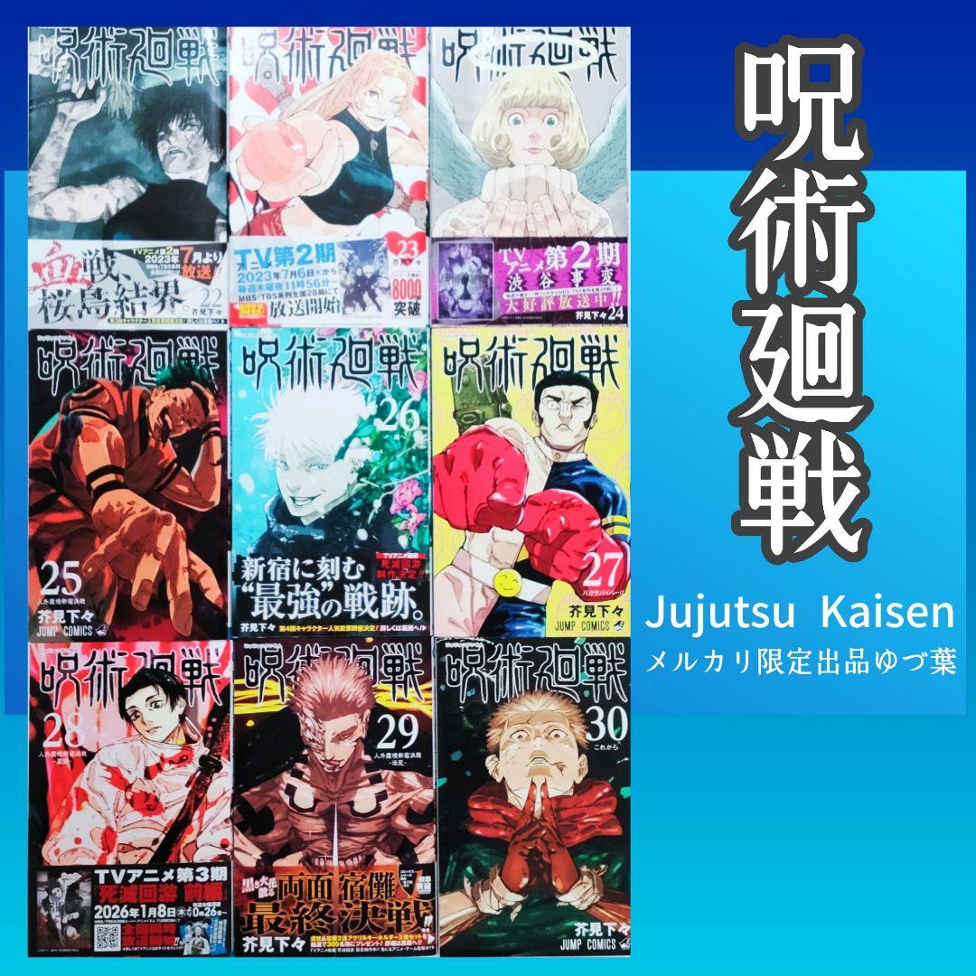 【美品】呪術廻戦 全巻 0-30巻+関連本+小説 +映画特典 他 計35冊