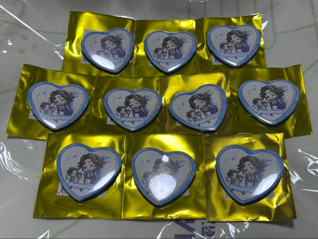 第五人格 コミケ C107 IDV 人形師 ハート型　缶バッジ 10個