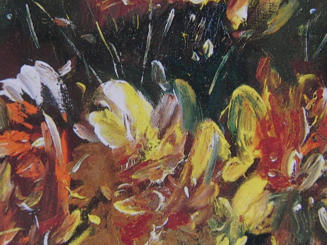 ジャン＝クロード・シェネ、【黄色いバラ】、希少な額装用画集より