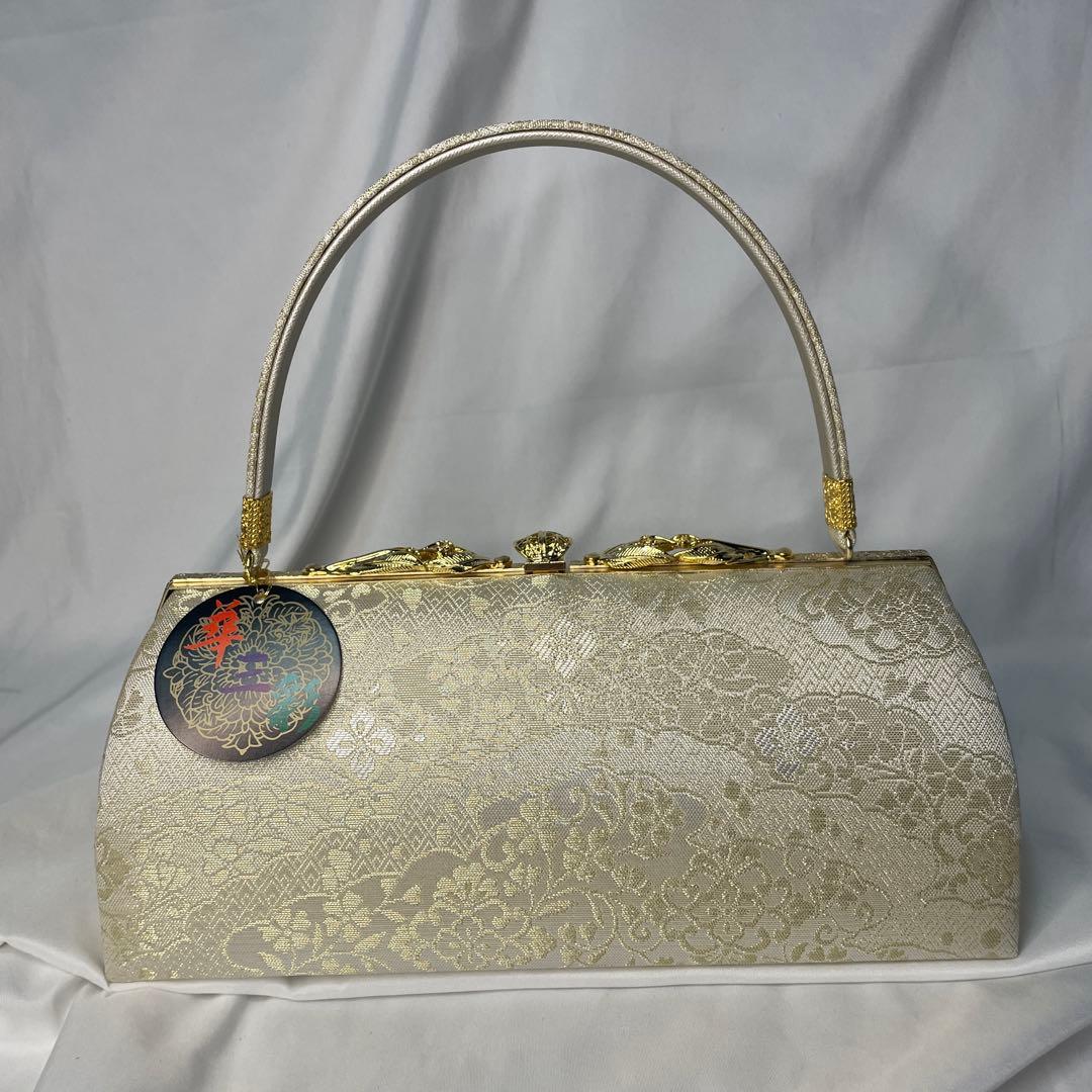 新品　入学式　訪問着　留袖など　草履　バッグ　セット　L ゴールド　フォーマル