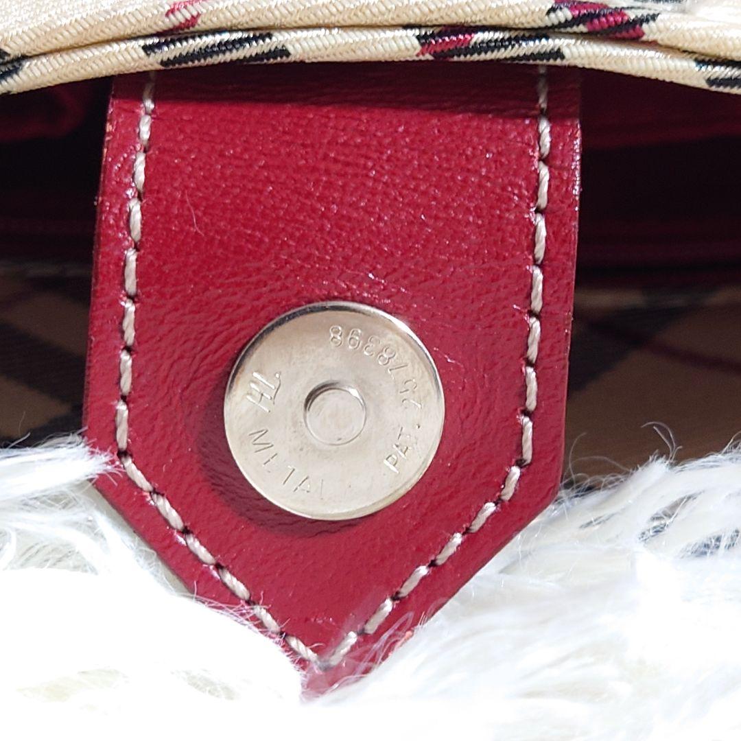 バーバリー ロゴプレート ミニハンドバッグ サイドベルト ノバチェック