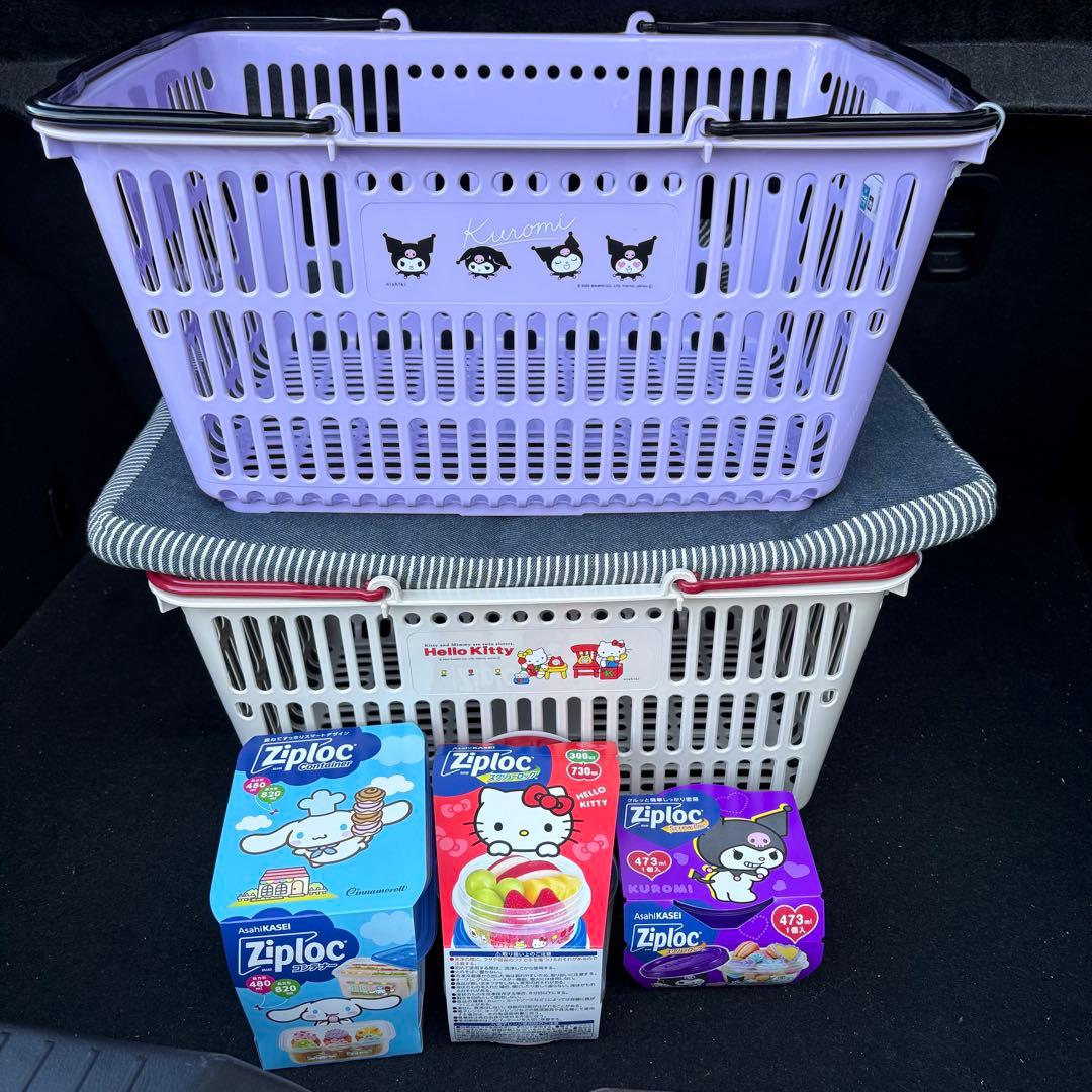 サンリオ　マイバスケット　ジップロックコンテナ　キティ　まとめ売り