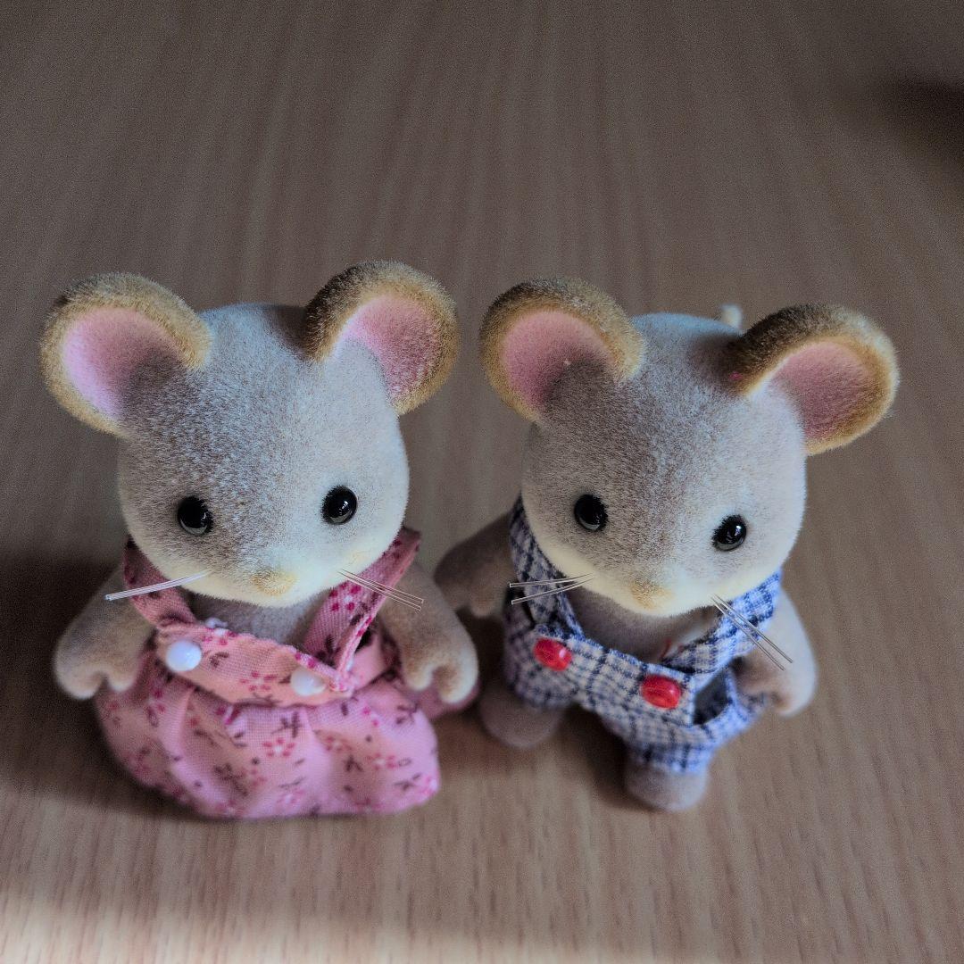 シルバニア　海外　どんぐりネズミ　ファミリー　お人形