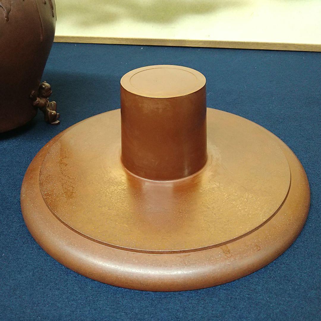 AG63 中光作 薄端 唐子 花入 花器 唐銅製 華道具