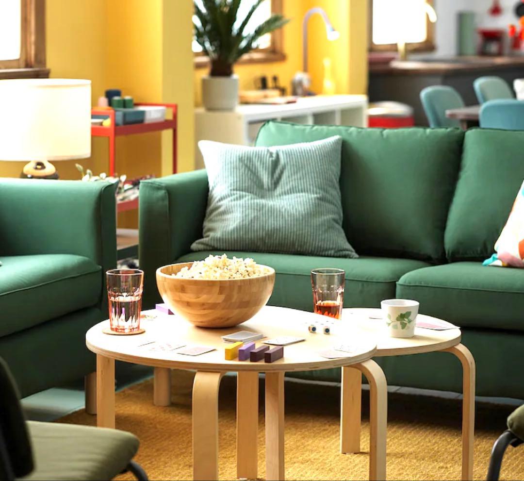 【 美品 】IKEA スヴァルスタ ネストテーブル2点セット