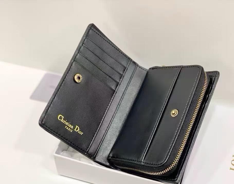 二つ折り財布 ネイビー　トロッター　キャンバスレザー 即購入OK