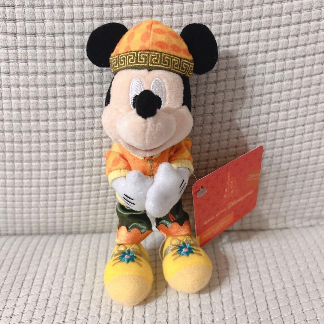 【新品】香港ディズニー 春節 ミッキー ミニー ぬいぐるみ バッグチャーム