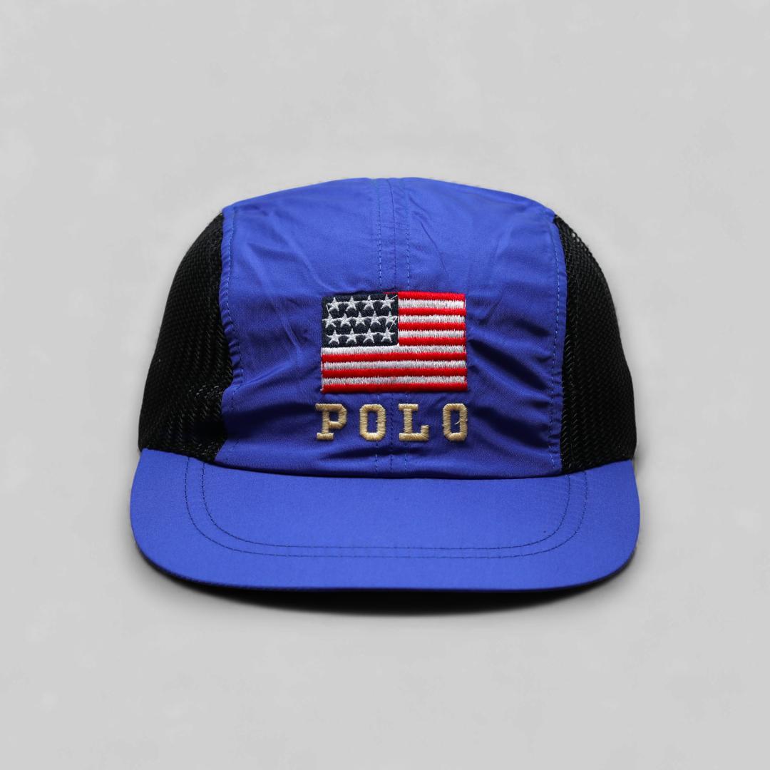 <USA製> 90's POLO SPORT メッシュキャップ 古着
