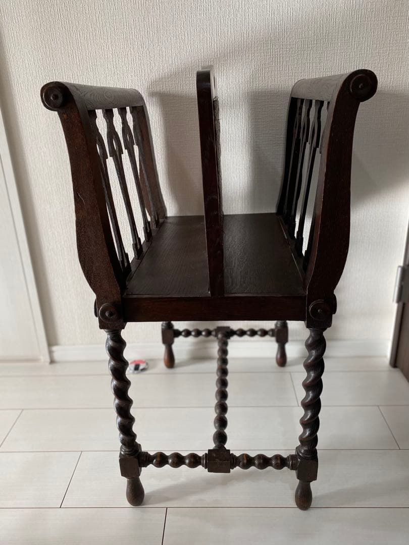 木製マガジンラック　ツイストレッグ　ボビンレッグ