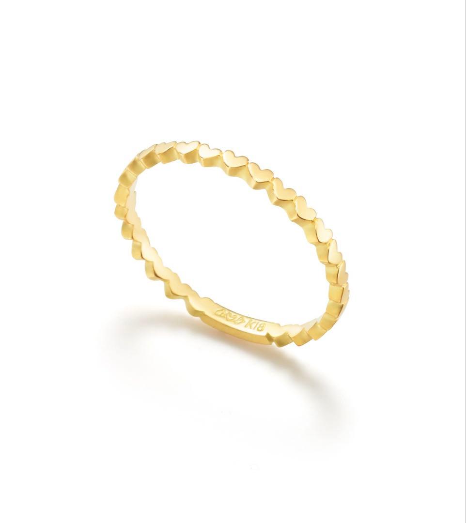 AHKAH アンハートエタニティリング　K18ゴールド 11号