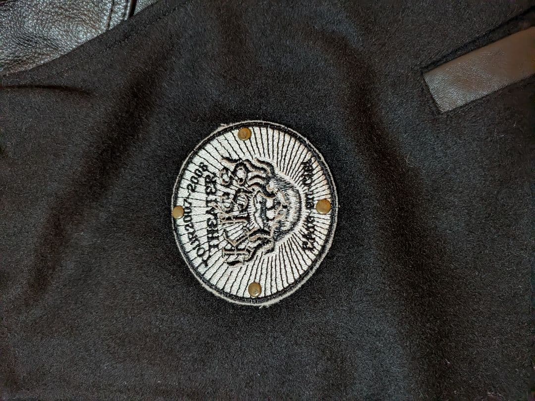 L'Arc〜en〜Ciel ラルク ツアー スタジャン S 黒 刺繍 白ライン