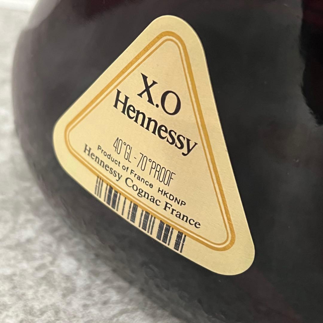 未開栓 Hennessy X.O. ヘネシー 金キャップ グリーンボトル 箱付き