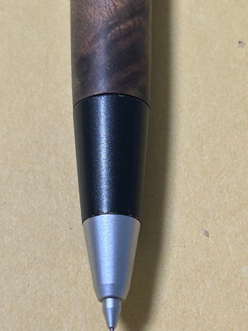 野原工芸　シャープペンシル　マーブルウッド　シルバー