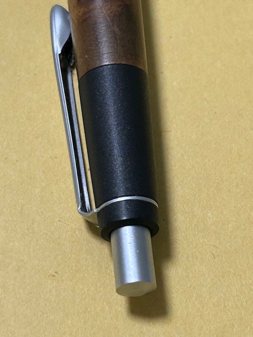 野原工芸　シャープペンシル　マーブルウッド　シルバー