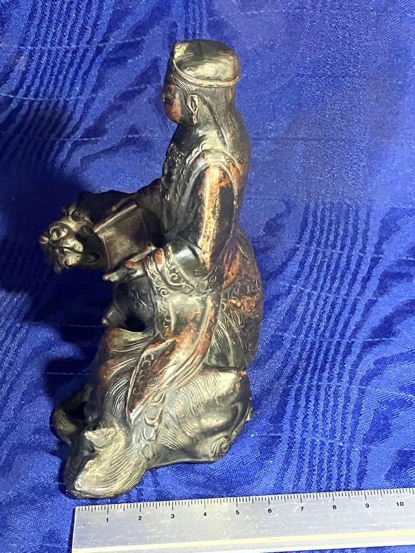 仏像　金属工芸　骨董品　鬼子母神　獅子　アンティーク