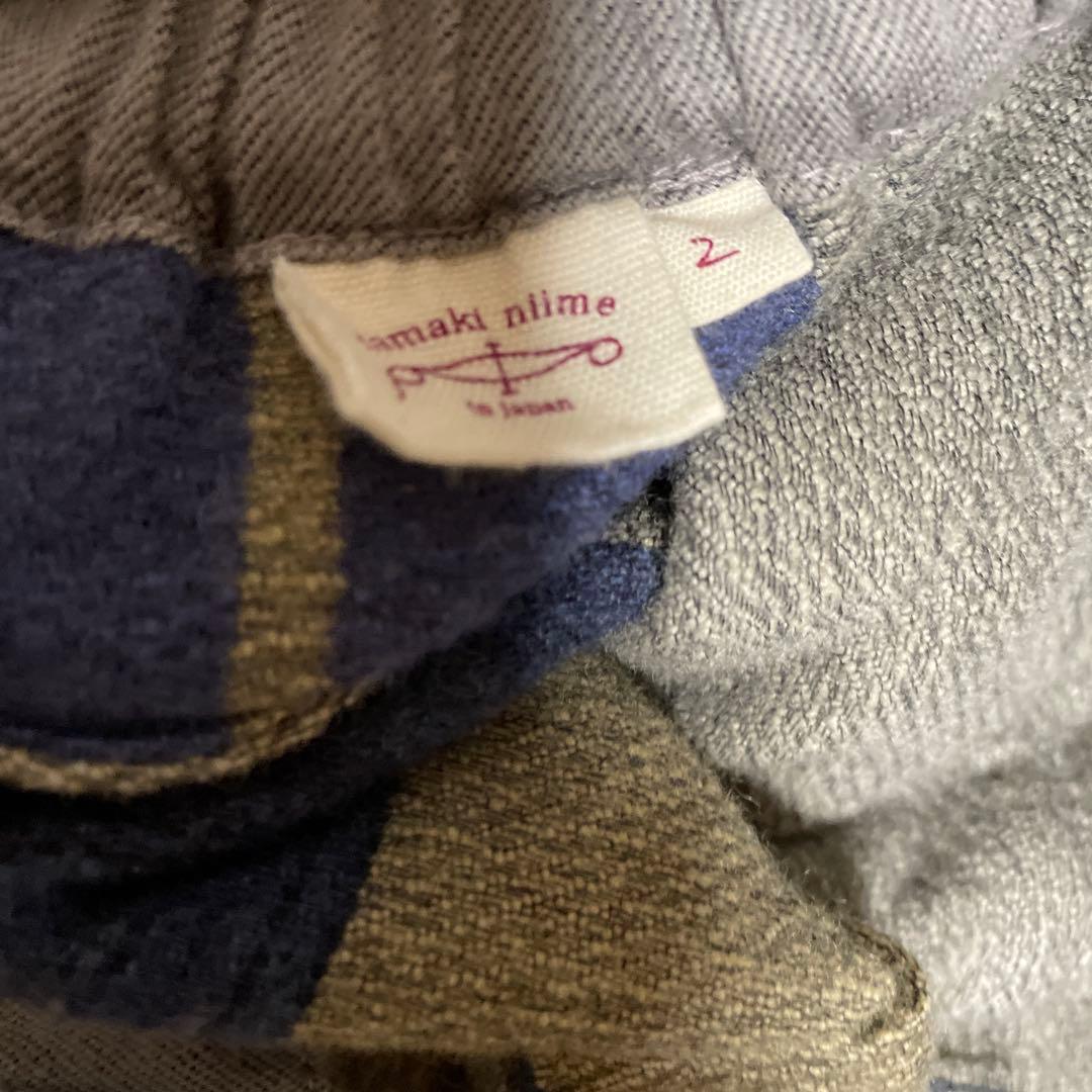 玉木新雌 ウールコットン タルン パンツ 2 ベージュtamaki niime