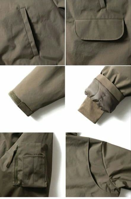 【最終値下げ】【新品未使用品】HOUSTON コールドウェザーパーカー カーキー