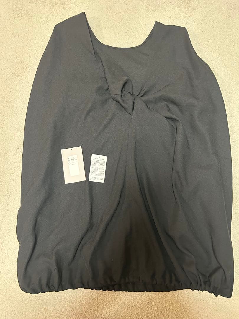 nala Linen like balloon tops ブラック4way