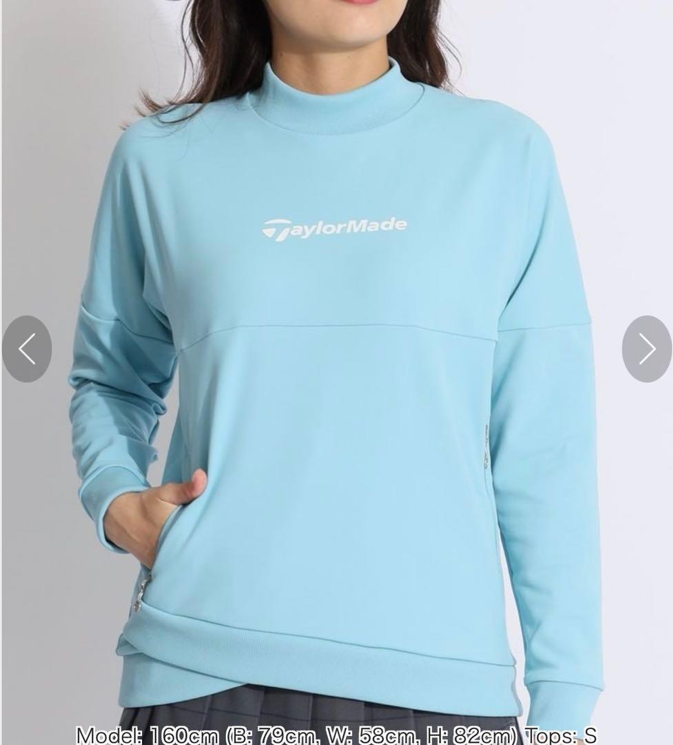 新品！テーラーメイドゴルフ　防風保温　変形裾リブネックプルオーバー　Ｍ