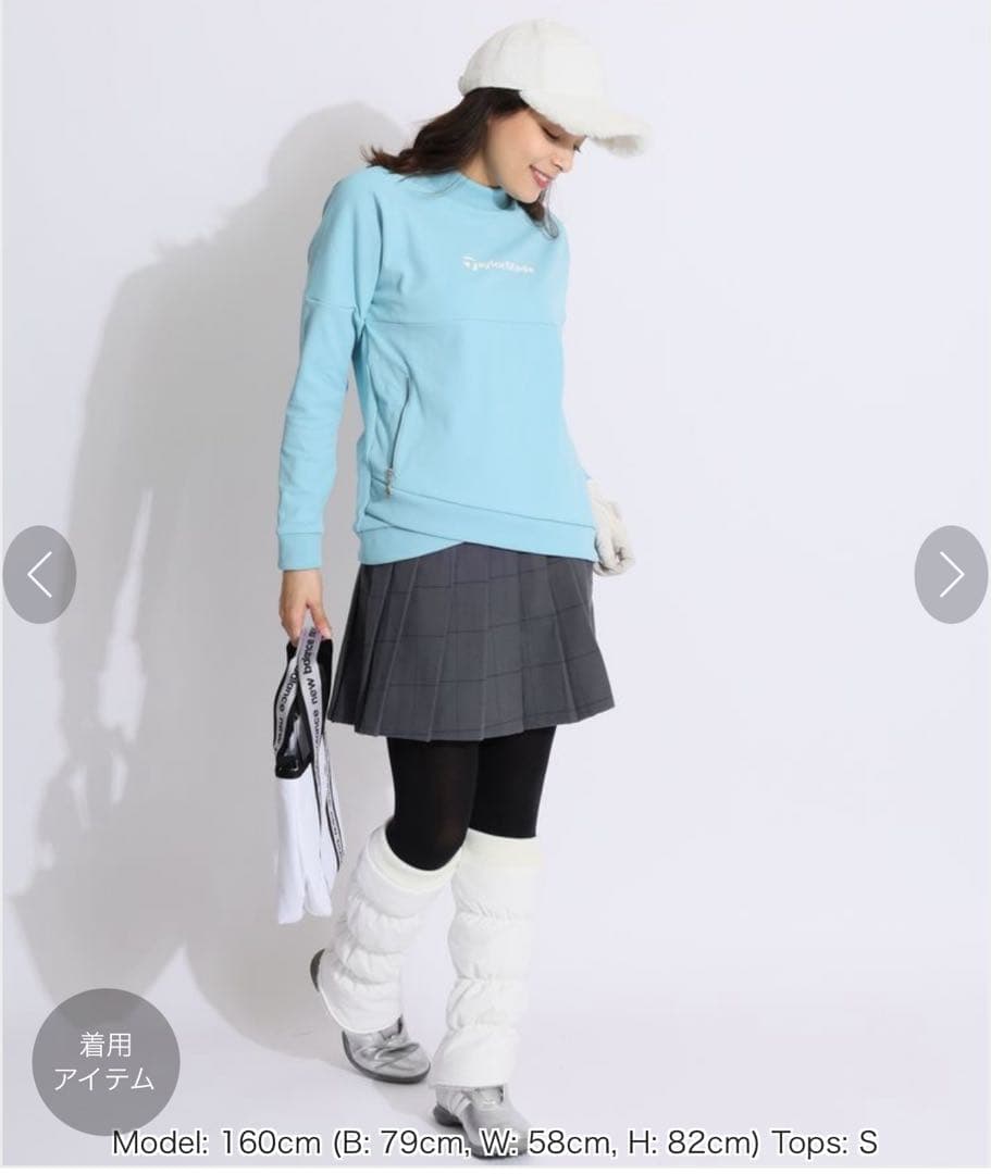 新品！テーラーメイドゴルフ　防風保温　変形裾リブネックプルオーバー　Ｍ