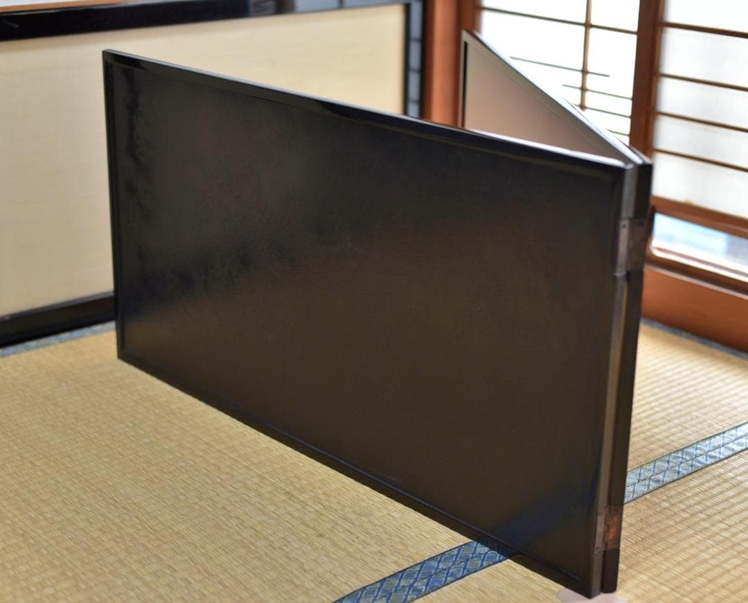 大特価、塗風炉先屛風　静　寛作　【極上品】お茶道具/共箱