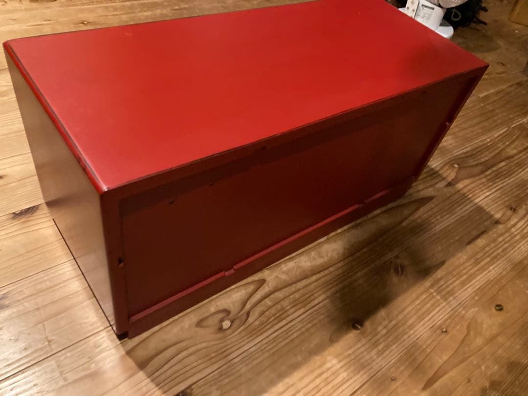 昭和レトロ　雛人形飾り台　引出４段＋開戸