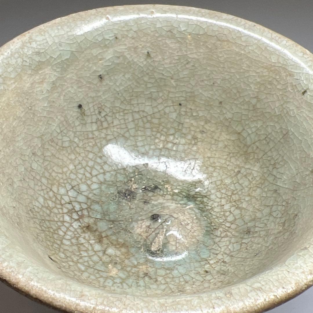 中国明時代　青磁鉢　口径12.3㎝　東Y7-0623⭐︎2F