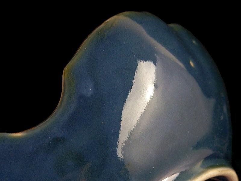 古伊万里　瑠璃　若松の図　膾皿　３客　C167AS-CTh