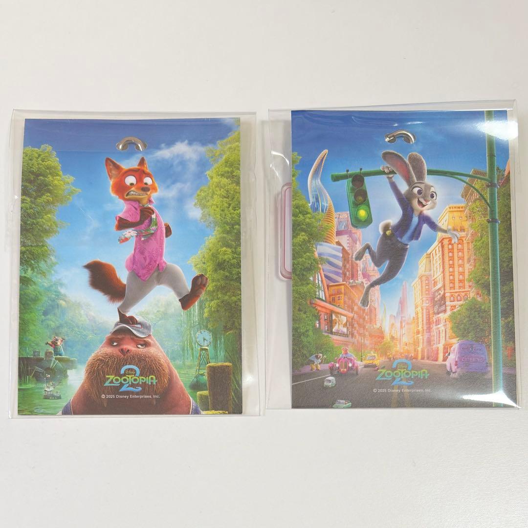 ズートピア 2 韓国　映画　特典　ニック　ジュディ　キーホルダー　2個　セット