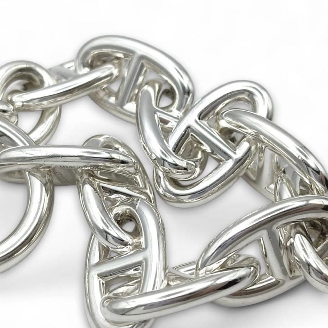 Hermès シルバーチェーンブレスレット GM11コマ 定価28万1000円