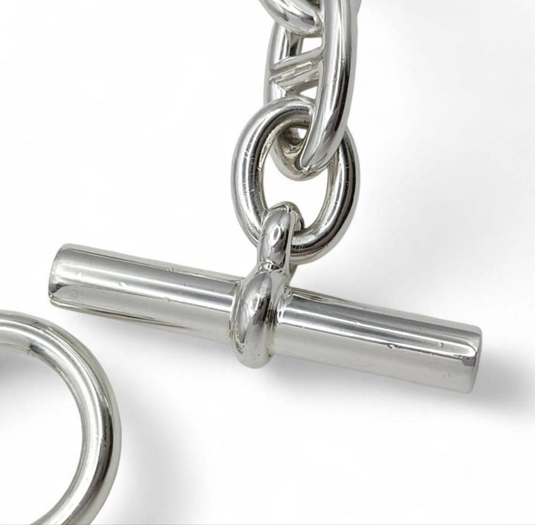 Hermès シルバーチェーンブレスレット GM11コマ 定価28万1000円