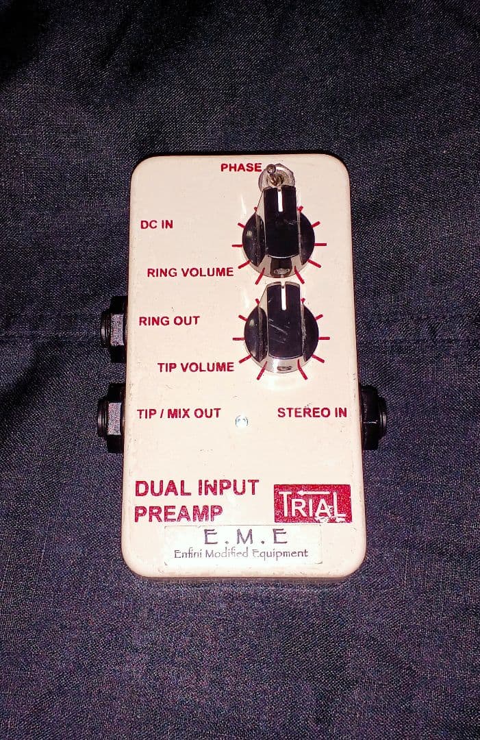 TRIAL DUAL INPUT PREAMP 小型ミキサー アコギプリアンプ