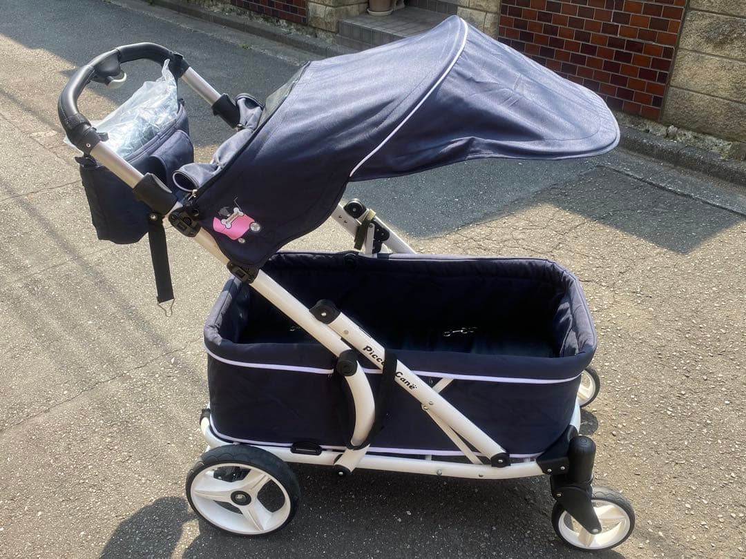 美品 ピッコロカーネ クレア 大型犬、多頭飼いのためのペットカート