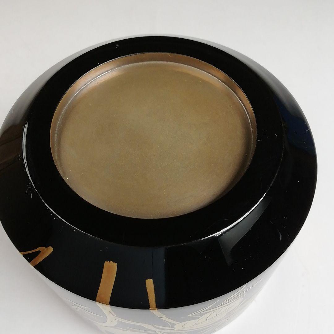 Ｔ９２８　棗　『桐竹蒔絵』『雪吹』『中村孝也 作』　共箱　茶道具