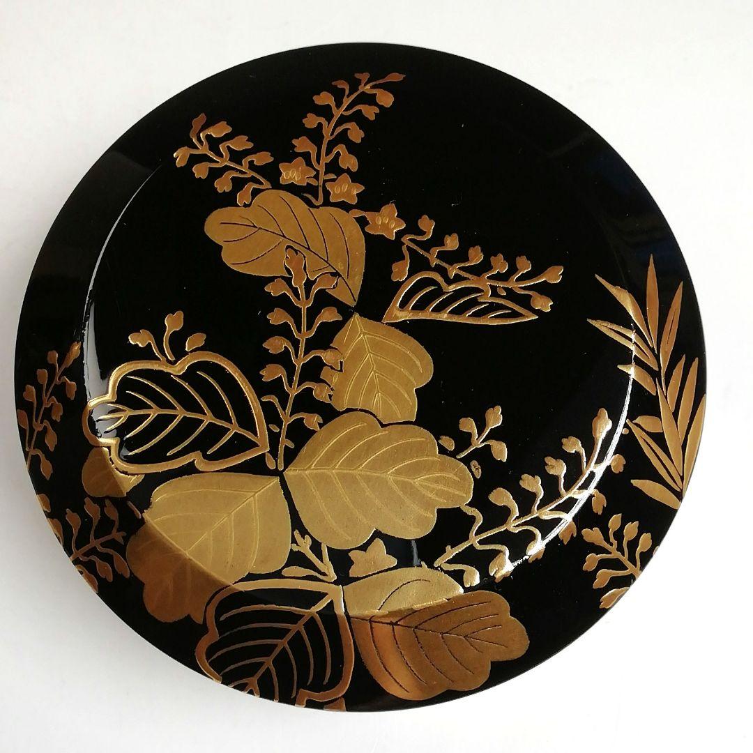 Ｔ９２８　棗　『桐竹蒔絵』『雪吹』『中村孝也 作』　共箱　茶道具