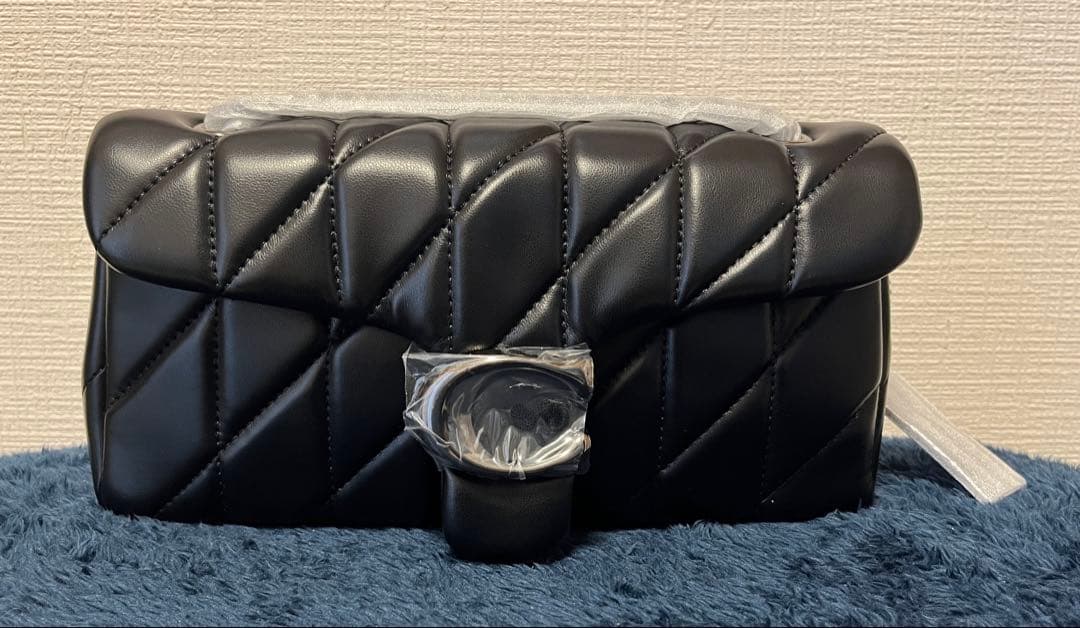 【新品】COACH タビー ショルダー バッグ 26・キルティング　シルバー