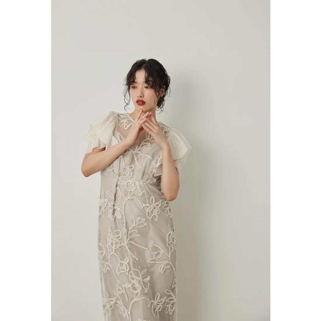 美品 niana ニアナ ワンピース ドレス S 結婚式 お呼ばれ オケージョン