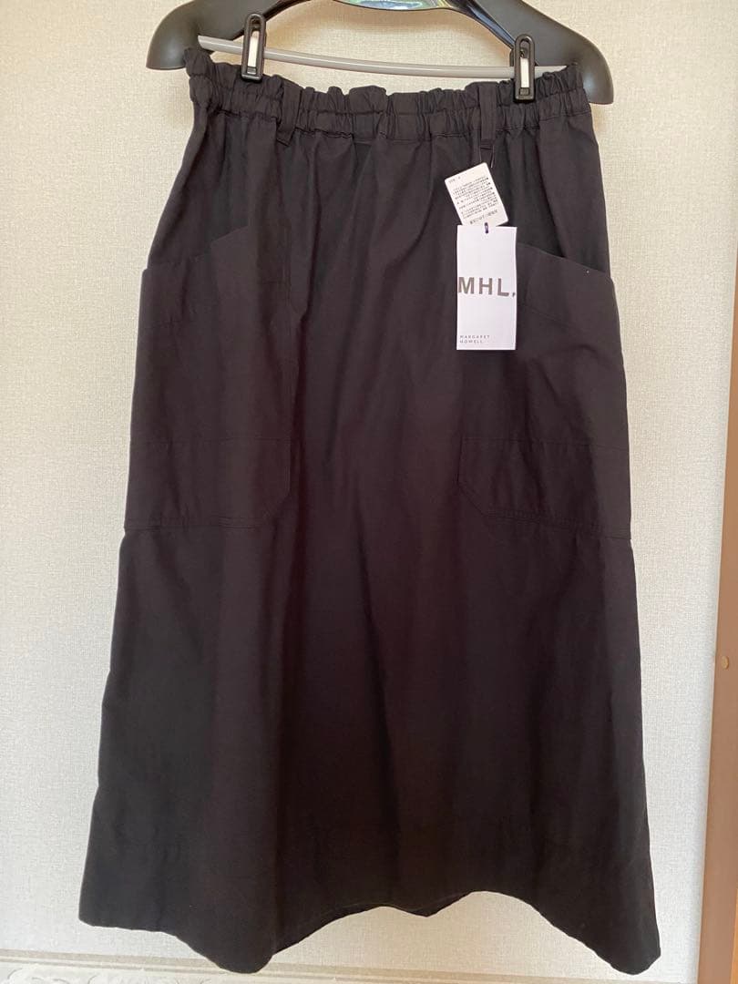 MHL.マーガレットハウエル　WASHED COTTON POPLIN スカート