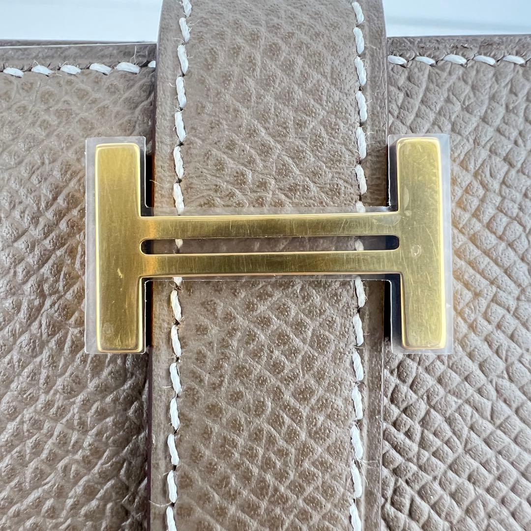 新品未使用　HERMES エルメス　べアンスフレ　エトープ　ゴールド金具　W刻