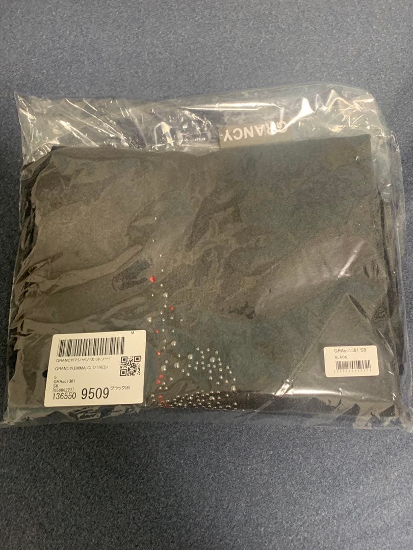 GRANCY スカルラインストーンデザインtシャツ S