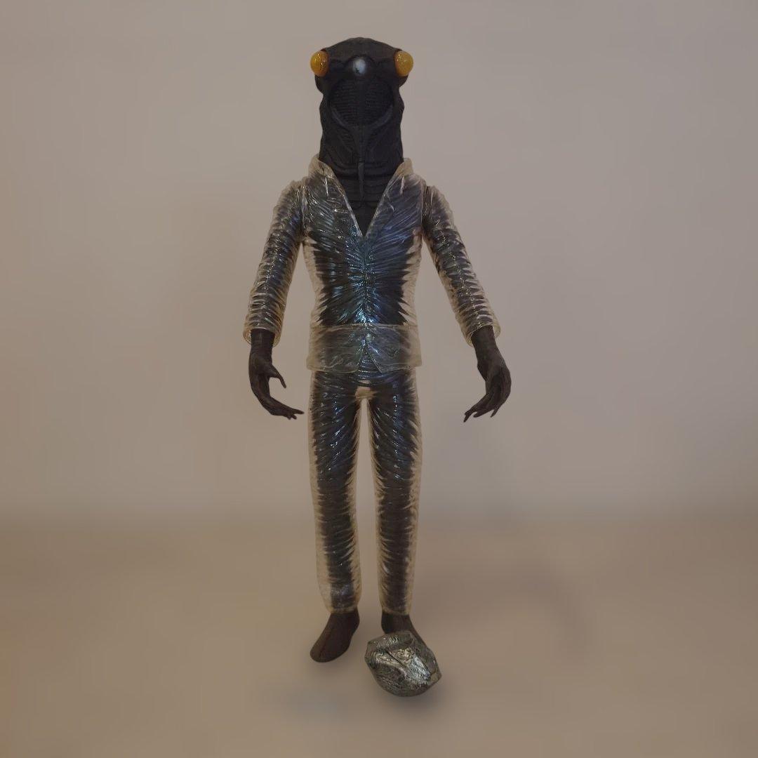 エクスプラス大怪獣シリーズ セミ人間 カラー版 美品 隕石付　 箱なし