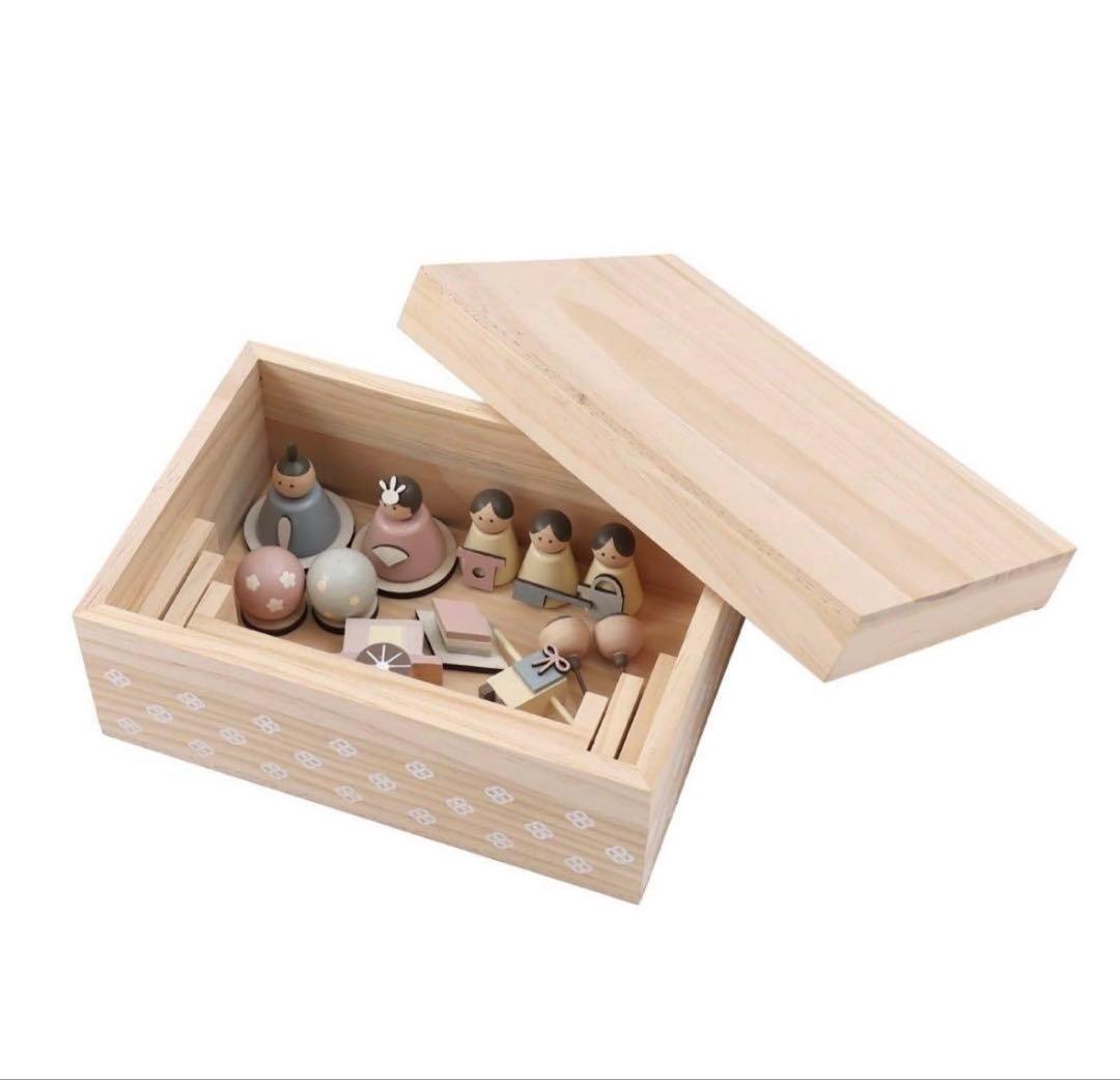 即完売　新品未開封　収納できるひな人形セット　サリュ