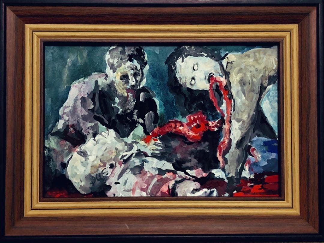 絵画　一点物　ゾンビ　micchan作