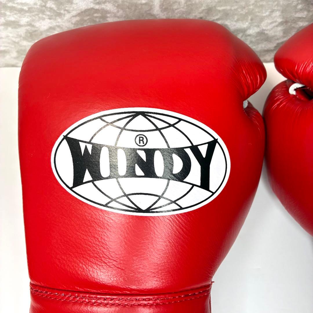 【未使用】 WINDY ウィンディー 試合用ボクシンググローブ ひも式 12oz
